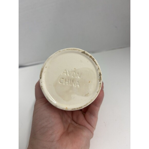 Vintage Retired Avon Happy Harvest Jar Candle Holder Scarecrow - Picture 4 of 4